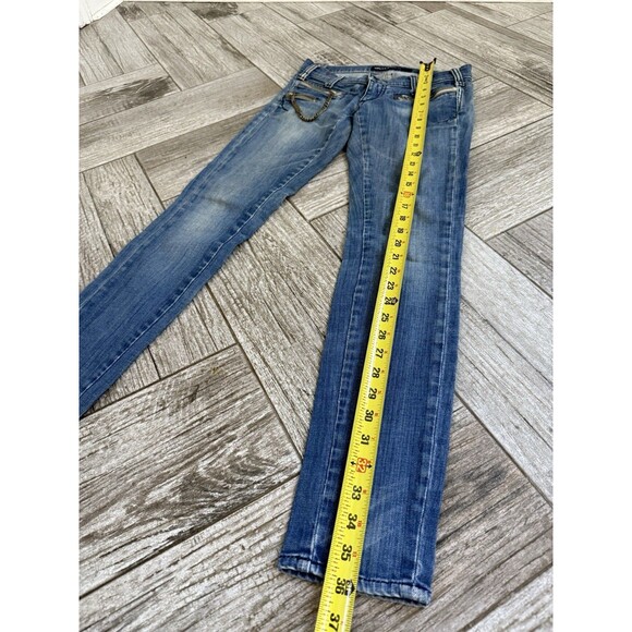 Miss Sixty Womens Jeans Blue Skinny Fit Radio Stretch Denim Low Rise Y2K Size 24 - Picture 6 of 12